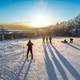 Skiers at The Highlands