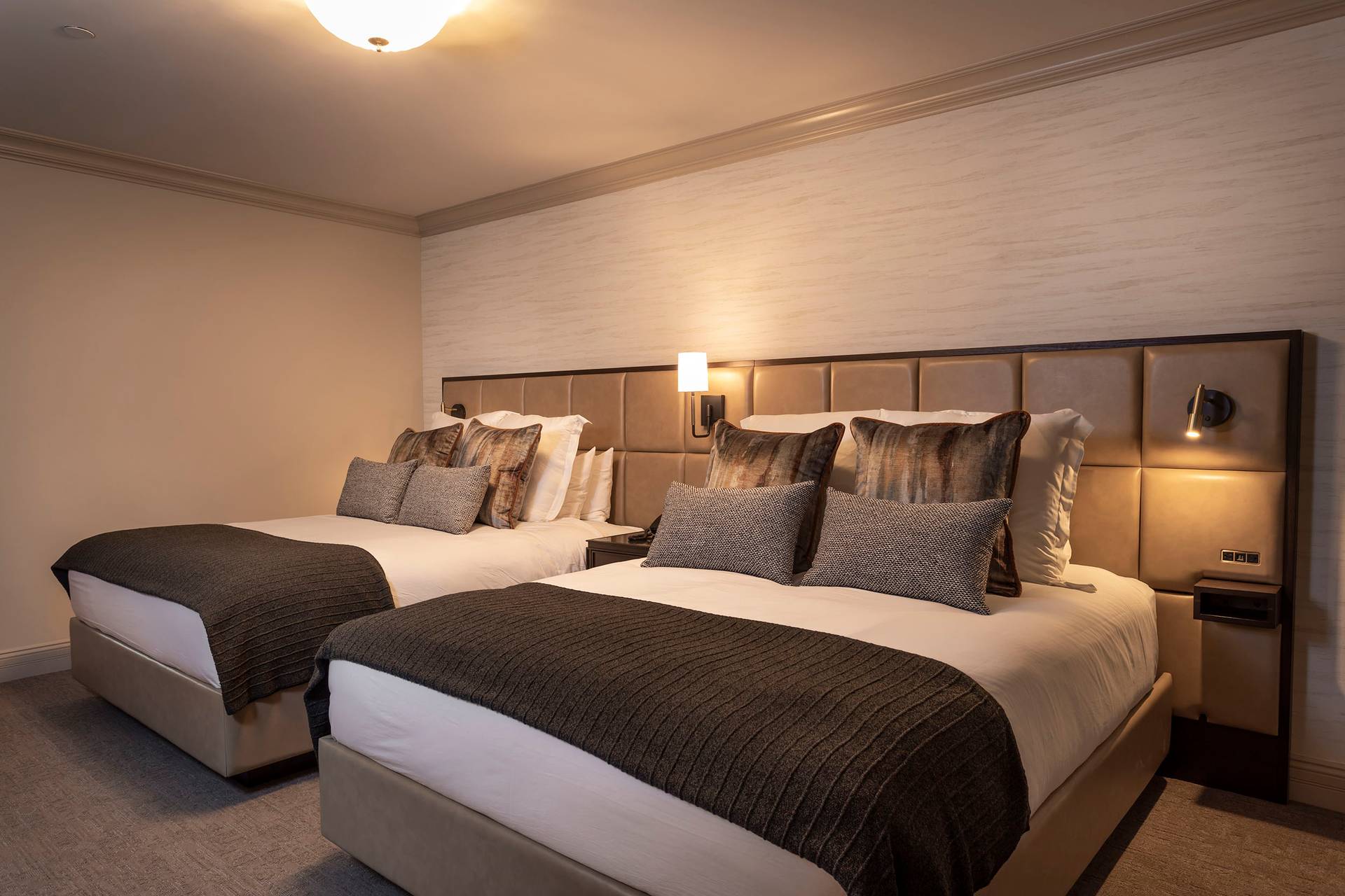 A double queen bed
