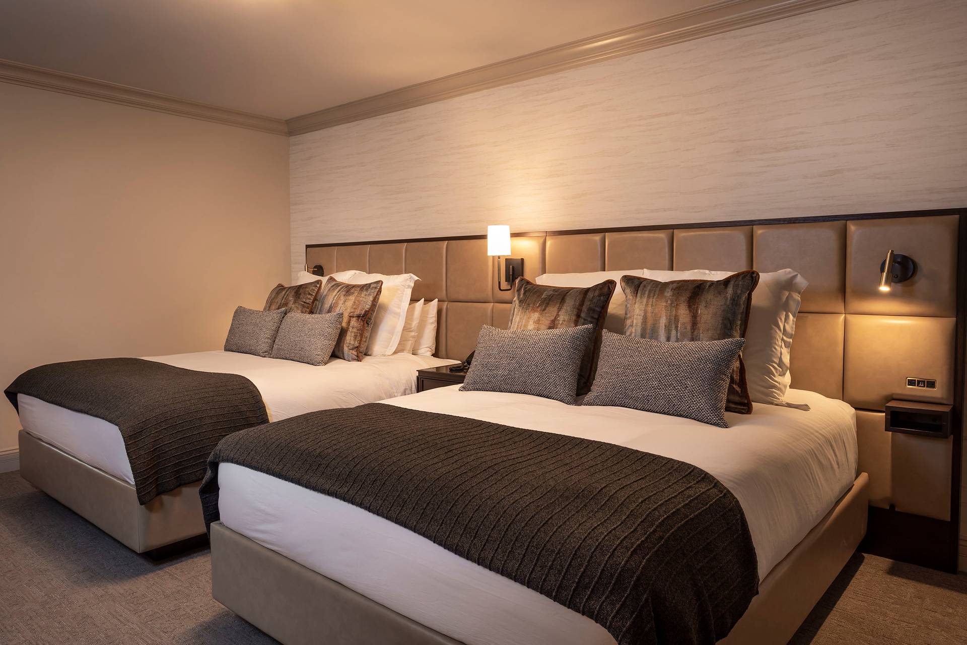 A double queen bed
