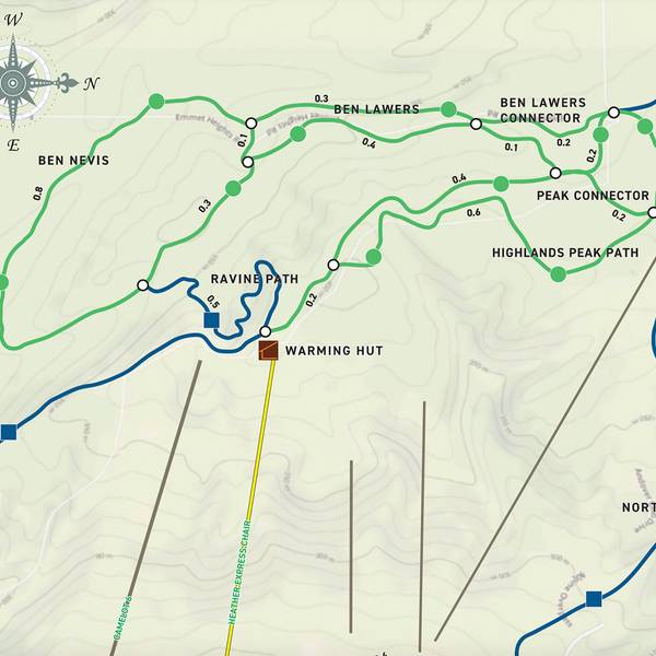 The Highlands Hiking Trail Map